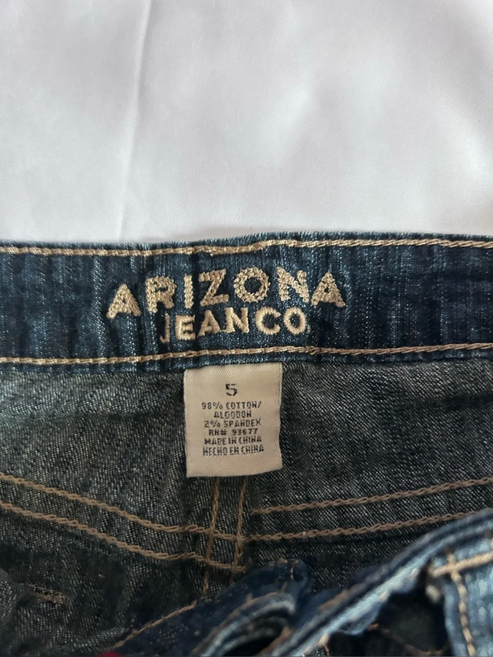 Arizona Jean Co. Y2k Retro Dark Wash Denim Shorts Size 5